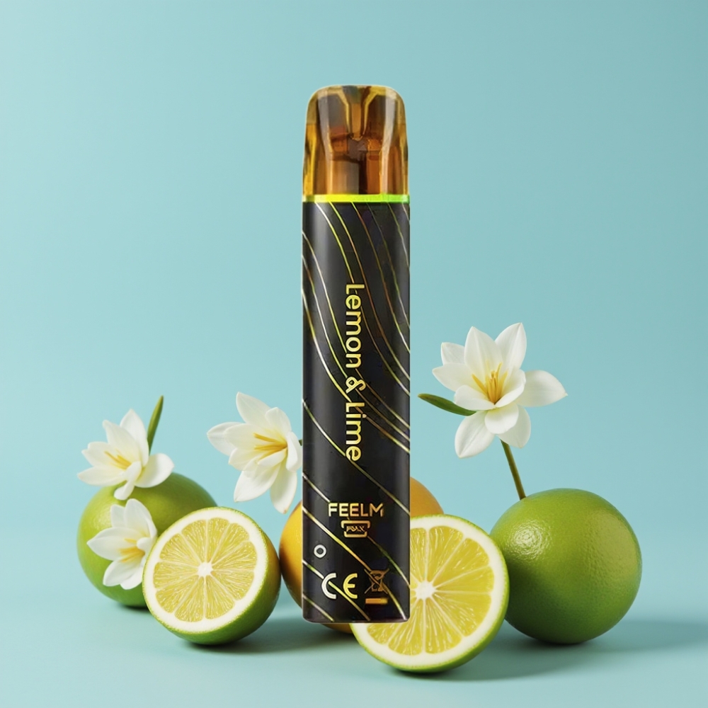 JNR Black&Golden 800 Puffs Sitrus & Lime 550mAh 2ml TPD-sertifisert