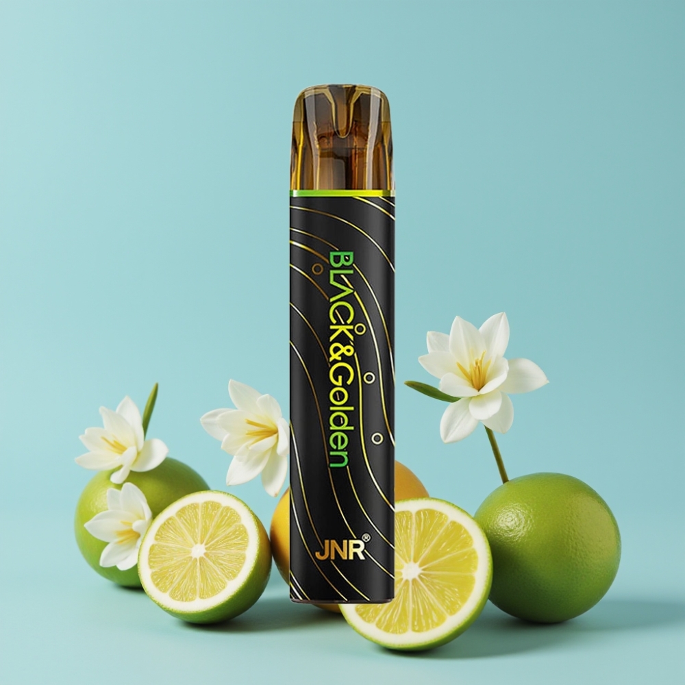 JNR Black&Golden 800 Puffs Sitrus & Lime 550mAh 2ml TPD-sertifisert
