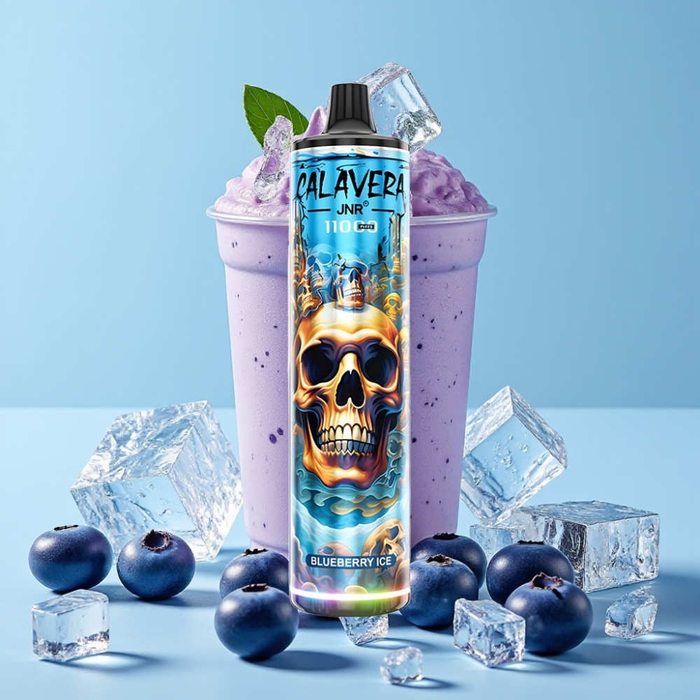 JNR Calavera 11000 Puffs Blåbær Is Type-C 850mAh 21ml 1.0ohm