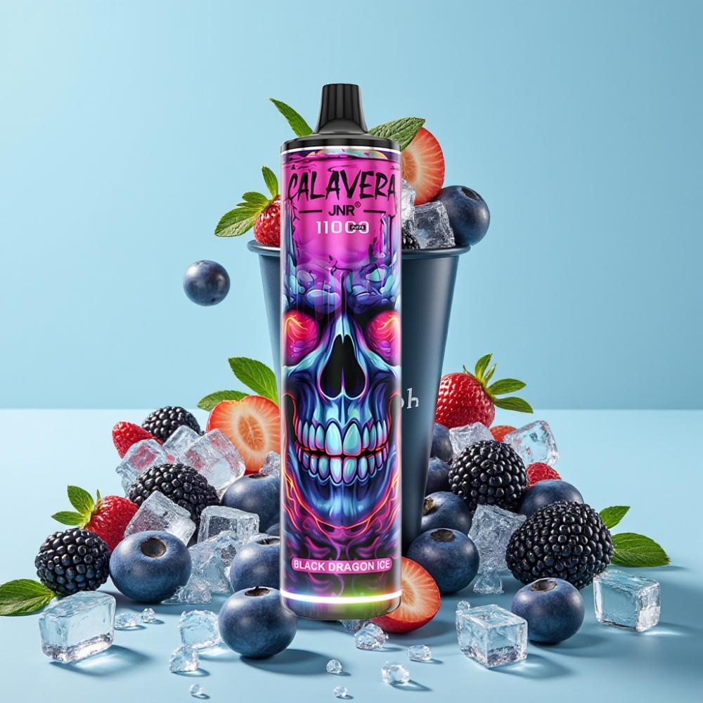 JNR Calavera 11000 Puffs Svart Drage Is Type-C 850mAh 21ml