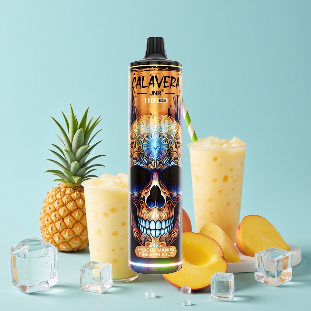 JNR Calavera 11000 Puffs Type-C 850mAh Fersken Mango Ananas Is