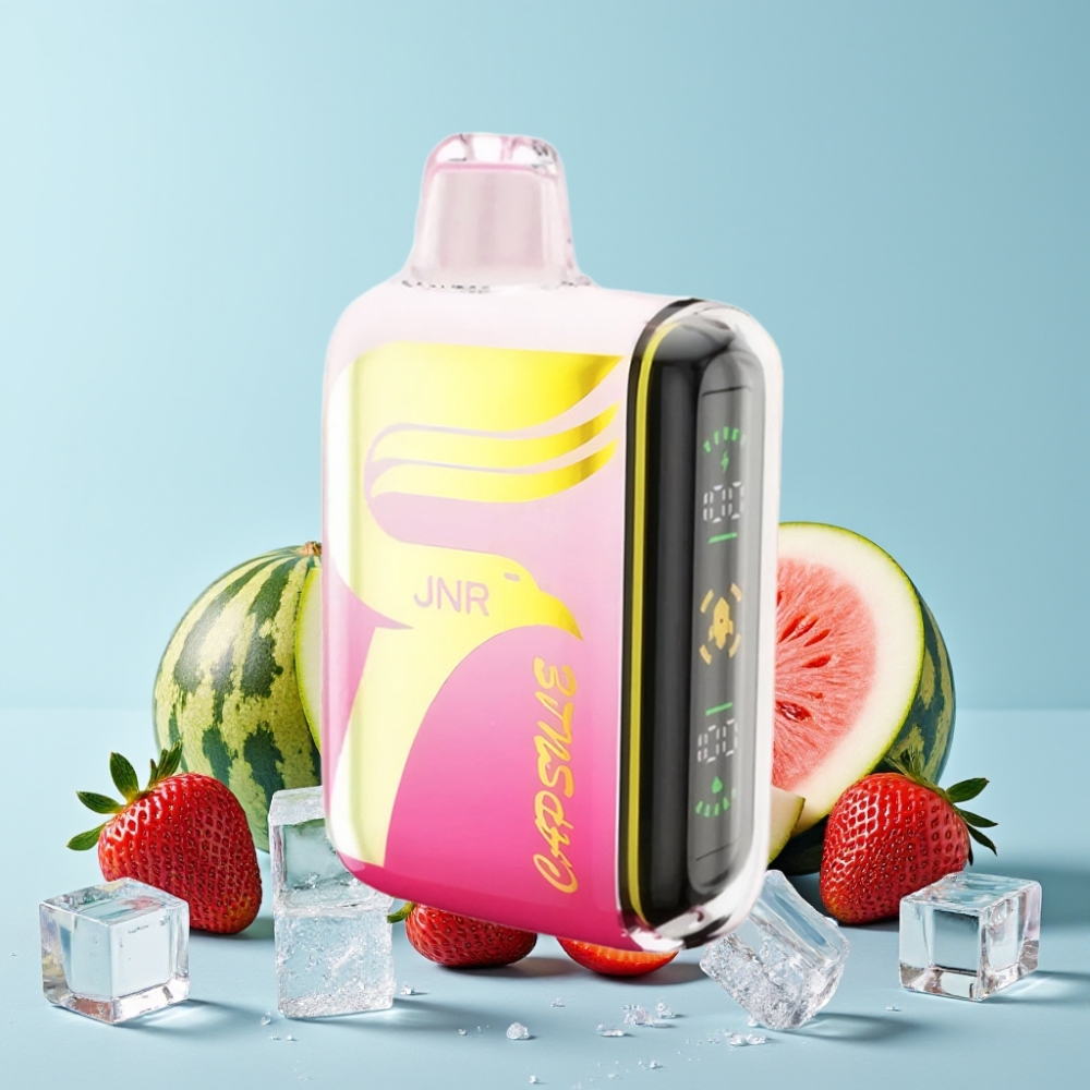 JNR Capsule 15000 Puffs 20ml 850mAh Smart LED Jordbær Vannmelon Is