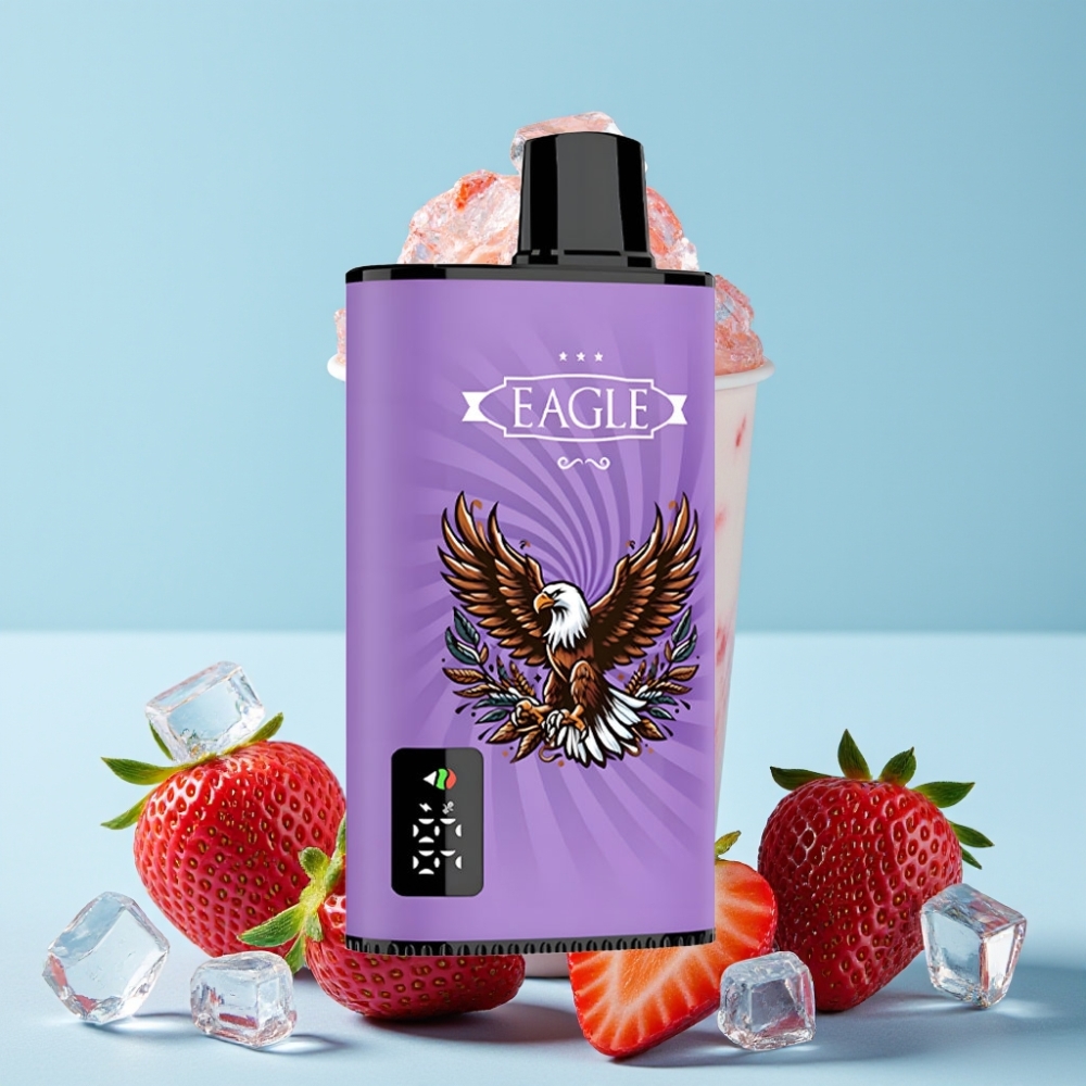 JNR EAGLE Smart 23000 Puffs Digital Skjerm Justerbar Luftstrøm Jordbær Is