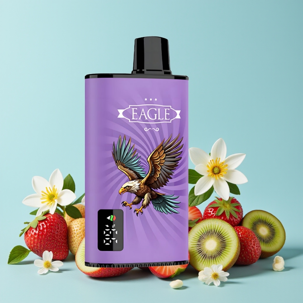 JNR EAGLE Smart 23000 Puffs Digital Skjerm Justerbar Luftstrøm Jordbær Kiwi