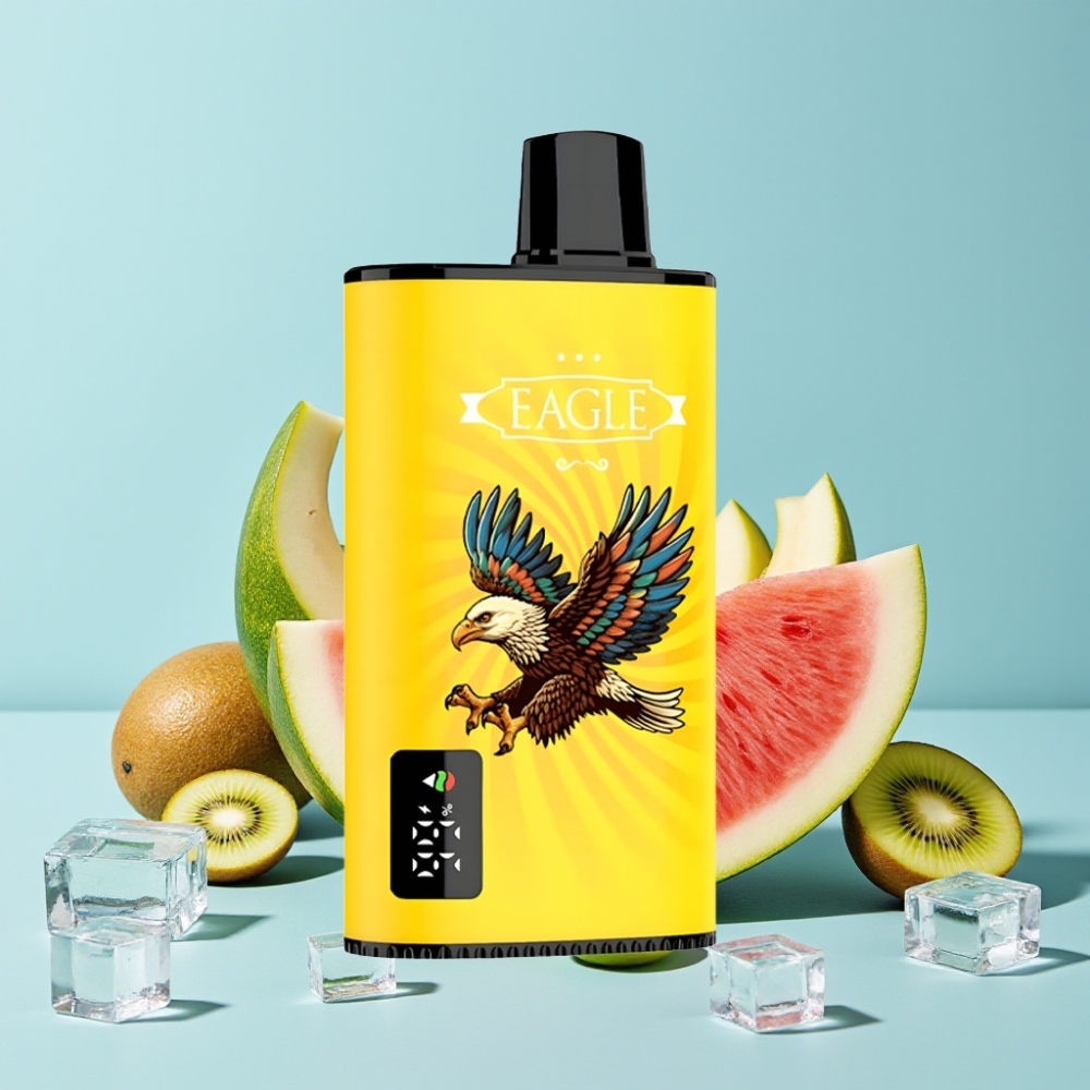 JNR EAGLE Smart 23000 Puffs Digital Skjerm Justerbar Luftstrøm Kiwi Vannmelon Is