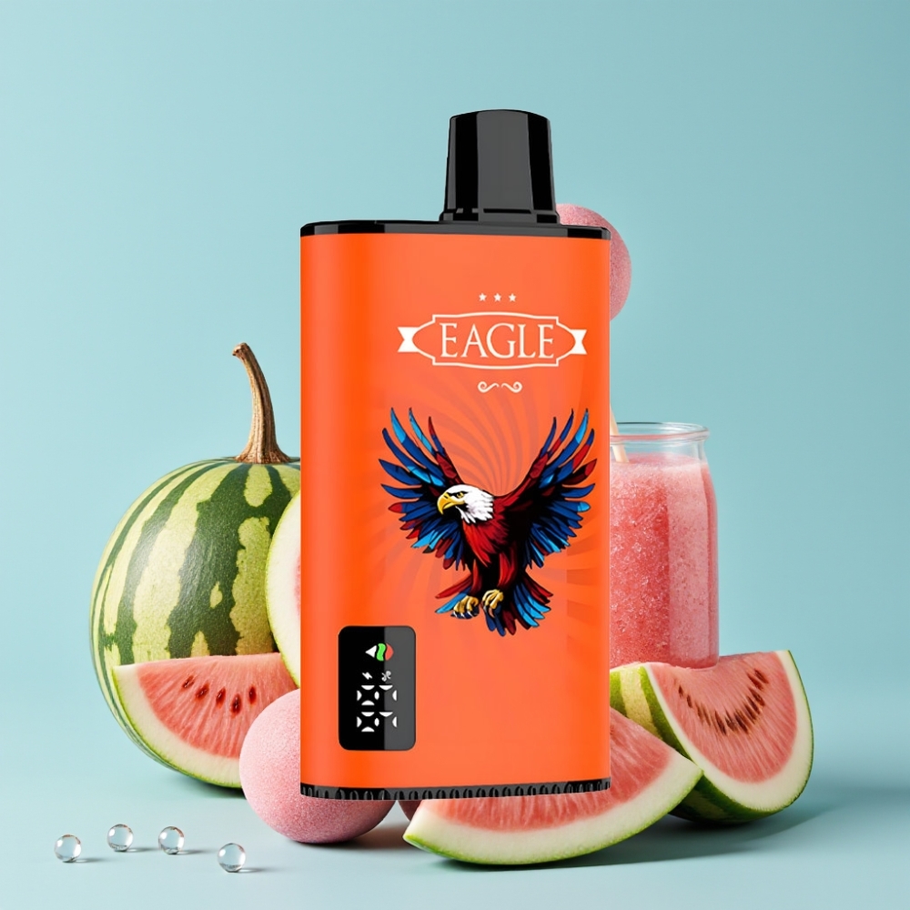 JNR EAGLE Smart 23000 Puffs Digital Skjerm Justerbar Luftstrøm Vannmelon Bubblegum