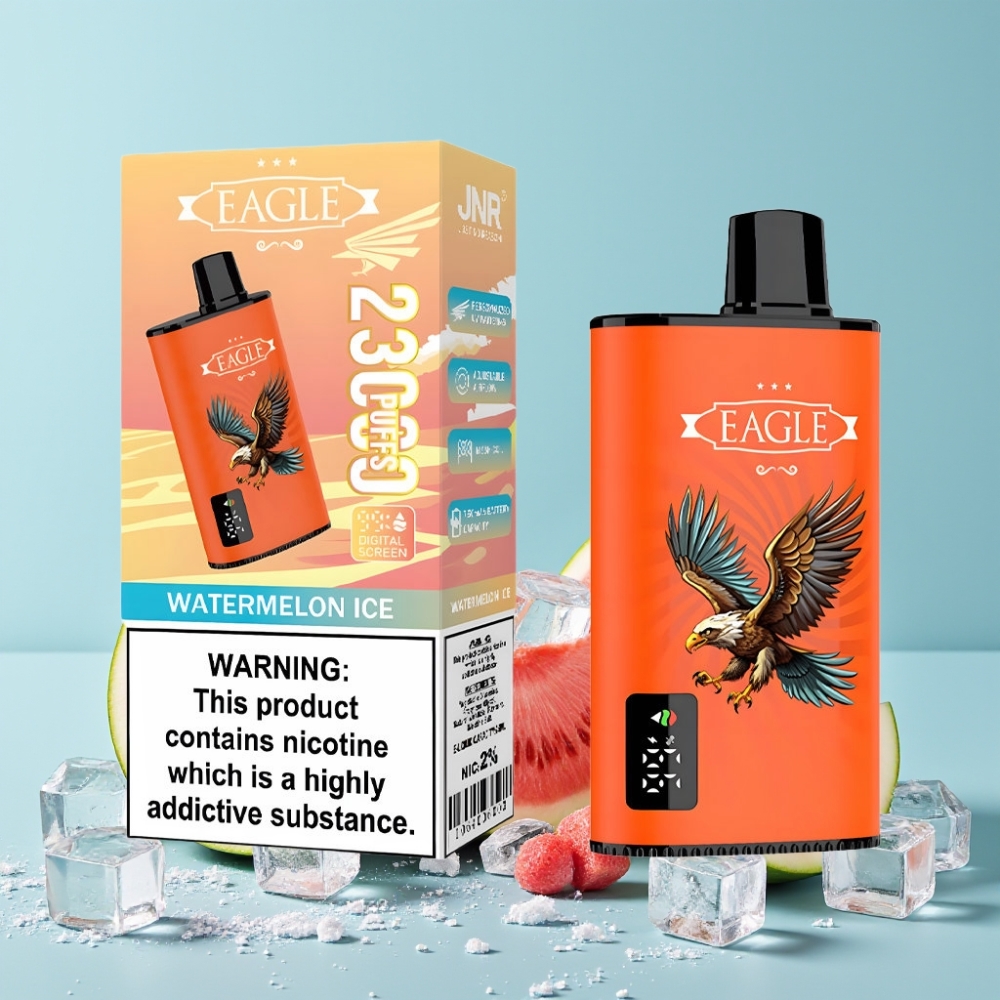 JNR EAGLE Smart 23000 Puffs Digital Skjerm Justerbar Luftstrøm Vannmelon Is