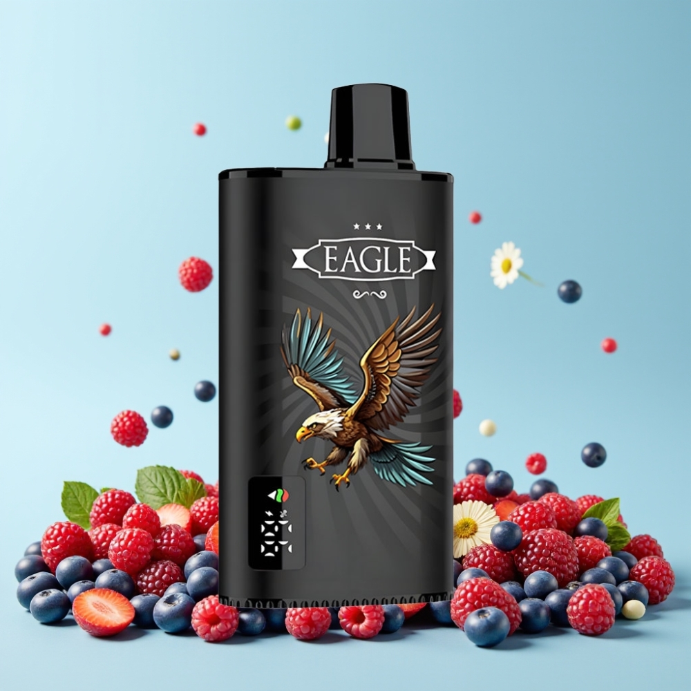 JNR EAGLE Smart 23000 Puffs Digitalskjerm Justerbar Luftstrøm Blandede Bær