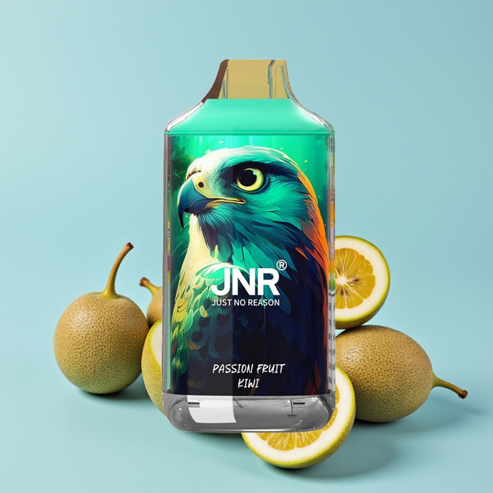 JNR Falcon 16000 Puffs 22ml Passionsfrukt Kiwi Dual Mesh Coil Smart LED