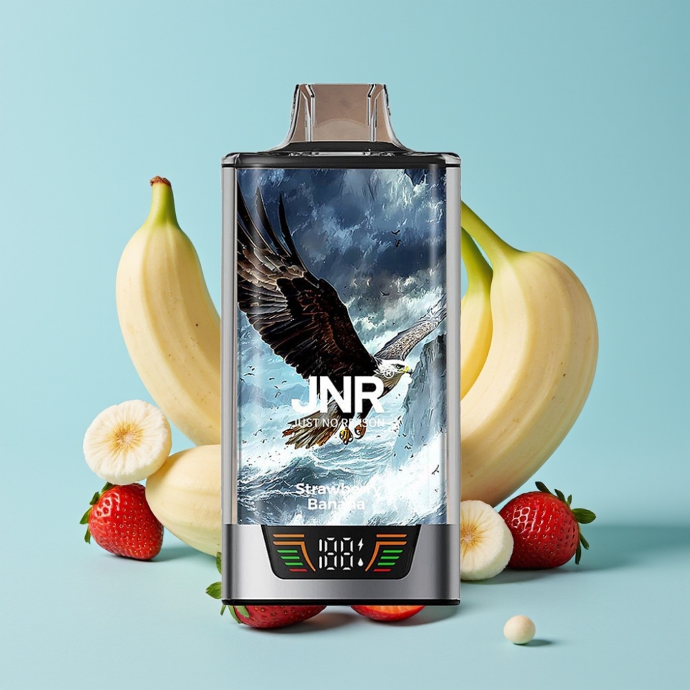 JNR Falcon Pro 28000 30ml 5% Nikotin Jordbær Banan Norge online wholesalers