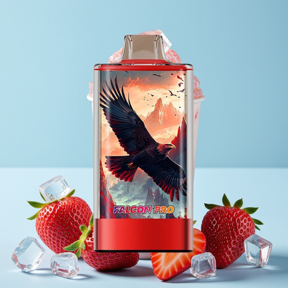 JNR Falcon Pro 28000 30ml 5% Nikotin Jordbæris Smart Display USB-C