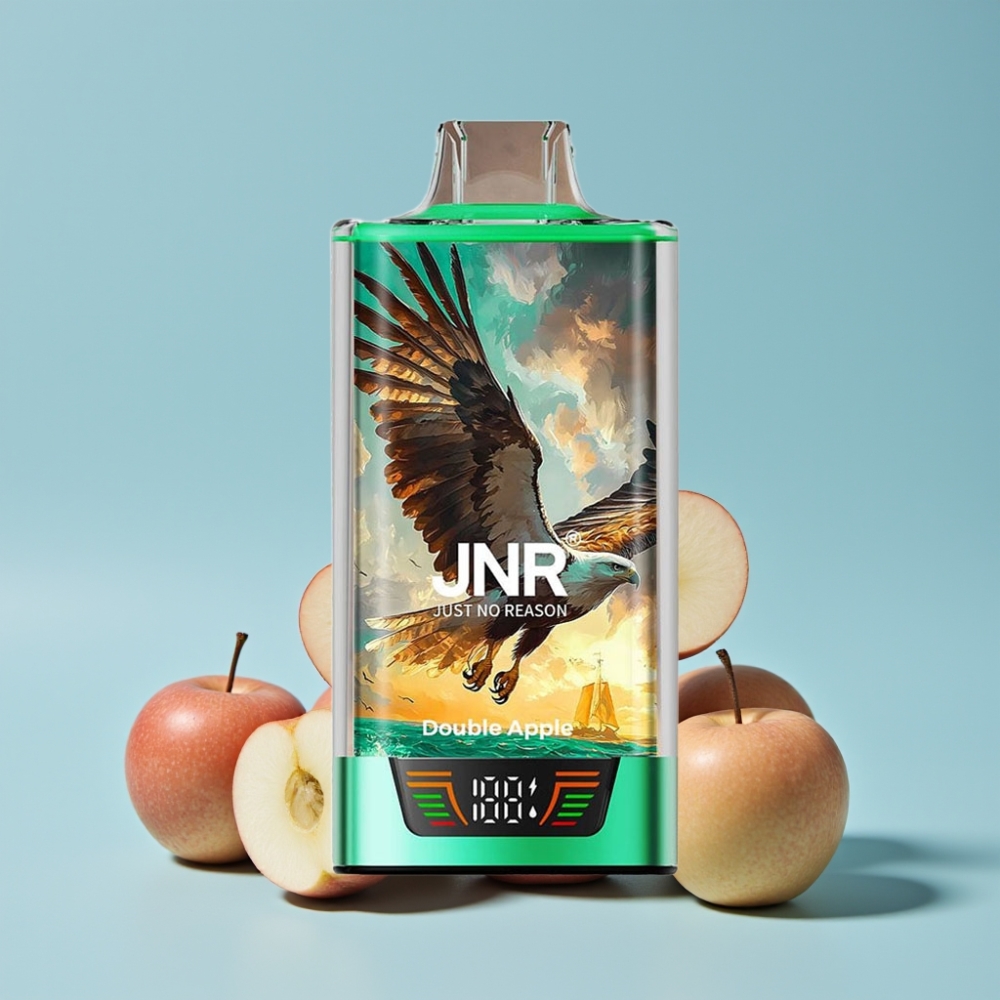 JNR Falcon Pro 28000 30ml 5% Nikotin Smart Display Dual Mesh Dobbel Eple