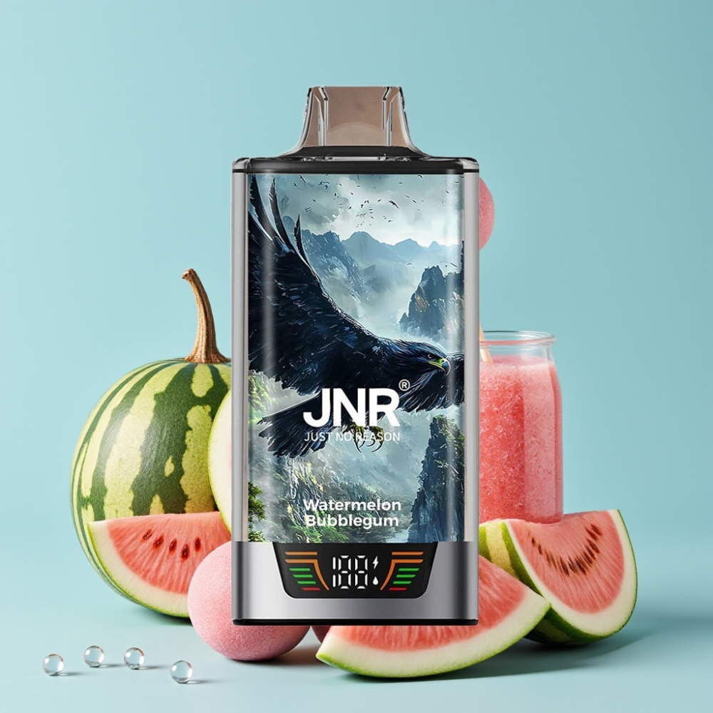 JNR Falcon Pro 28000 30ml 5% Nikotin Smart Display Vannmelon Tyggegummi