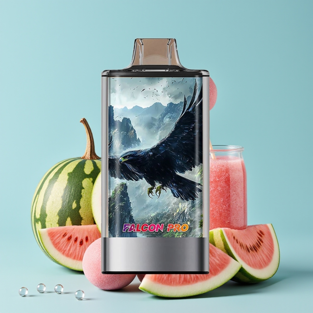 JNR Falcon Pro 28000 30ml 5% Nikotin Smart Display Vannmelon Tyggegummi