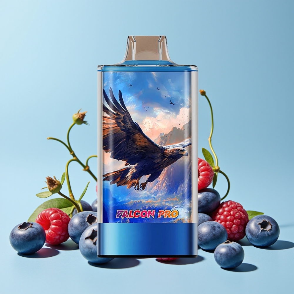 JNR Falcon Pro 28000 30ml Smart Display Blåbær Bringebær Kirsebær