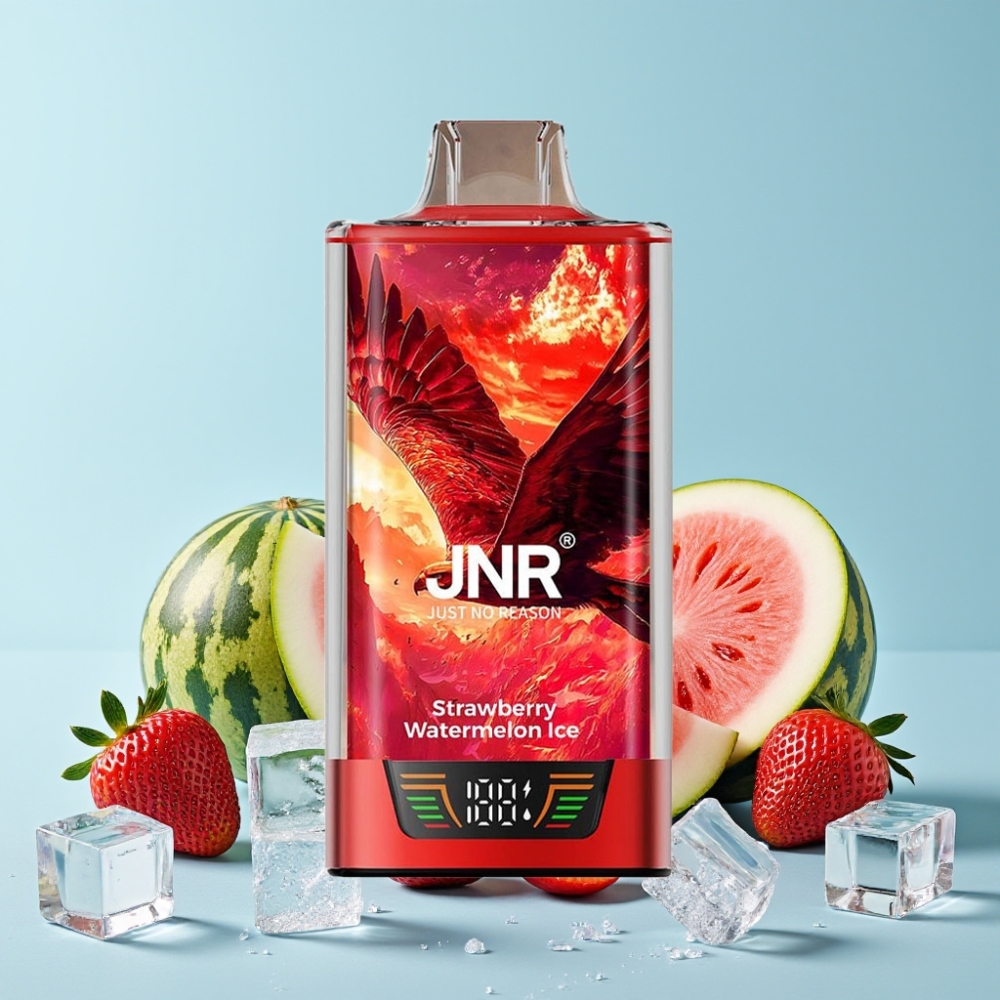 JNR Falcon Pro 28000 30ml Smart Display Jordbær Vannmelon Is MTL