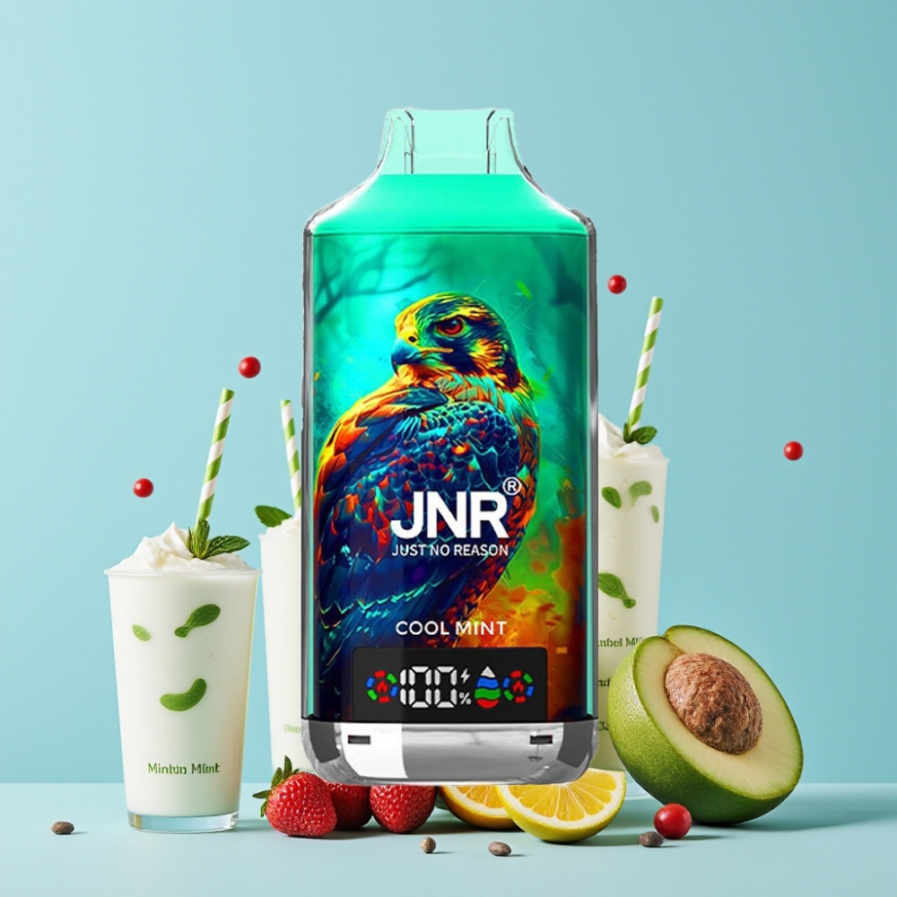 JNR Falcon X 18000 Puffs 24ml Digital Display Type-C Kjølig Mynte