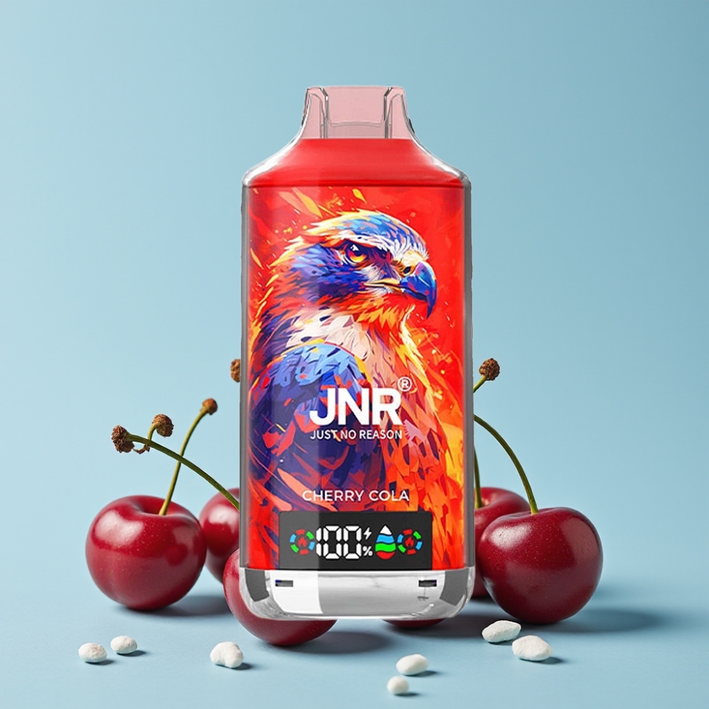 JNR Falcon X 18000 Puffs 24ml Kirsebær Digital Display Type-C