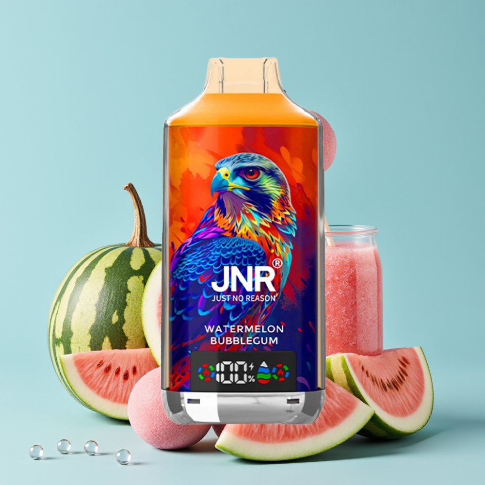 JNR Falcon X 18000 Puffs 24ml Vannmelon Tyggegummi Dual Mesh Coil Type-C