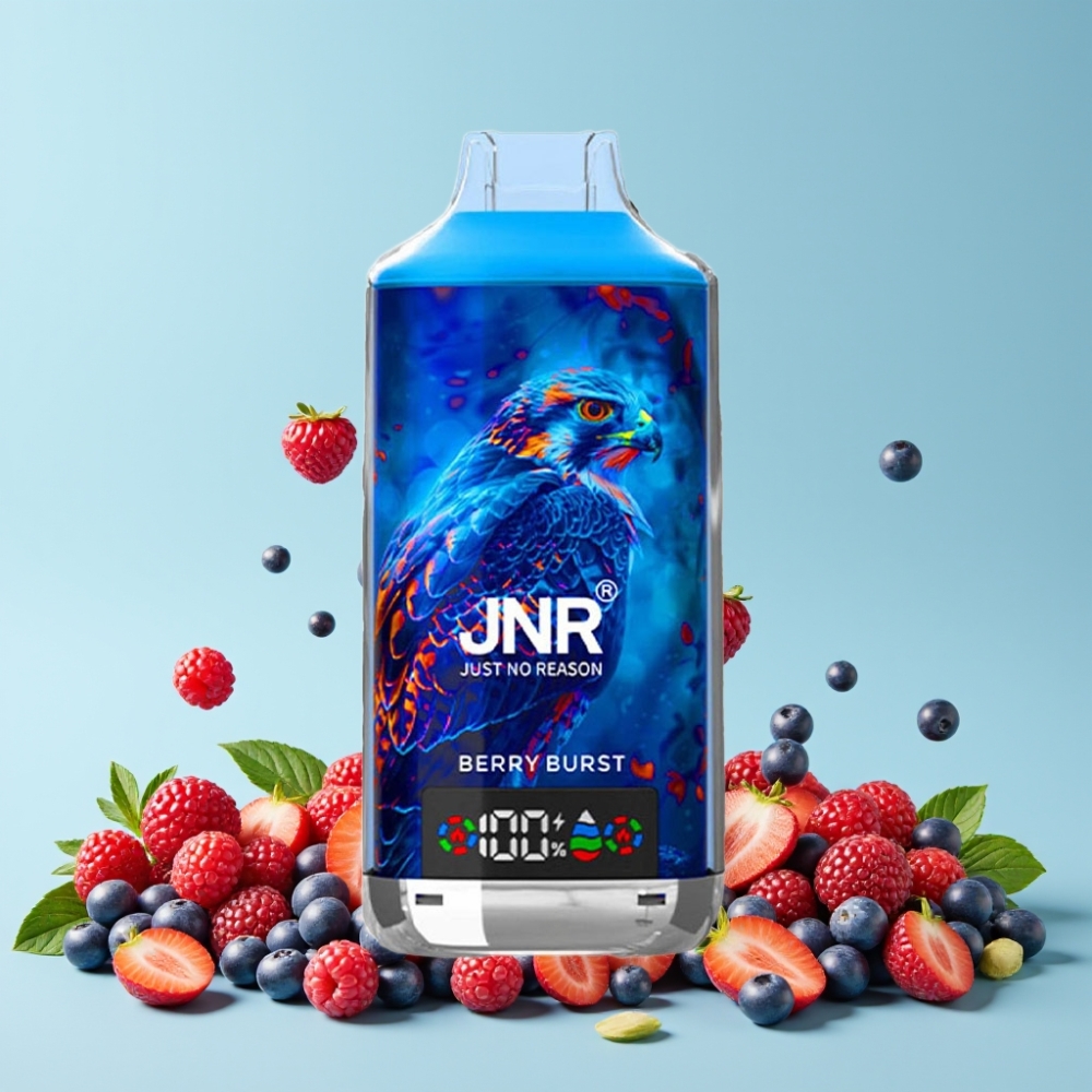 JNR Falcon X 18000 Puffs Digital Display Type-C Berry Burst