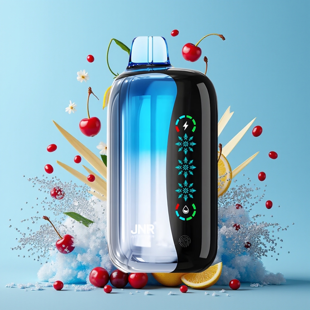 JNR Flex Ice 21000 Puffs Blå Kirsebær Eksplosjon Justerbar Is Tilpasset Luftstrøm