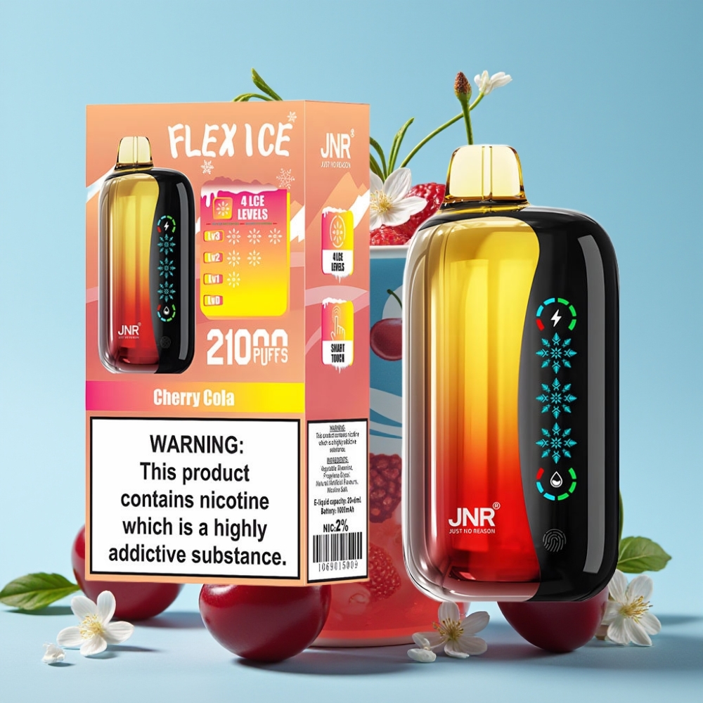 JNR Flex Ice 21000 Puffs Justerbar Is 26ml Kirsebær Cola