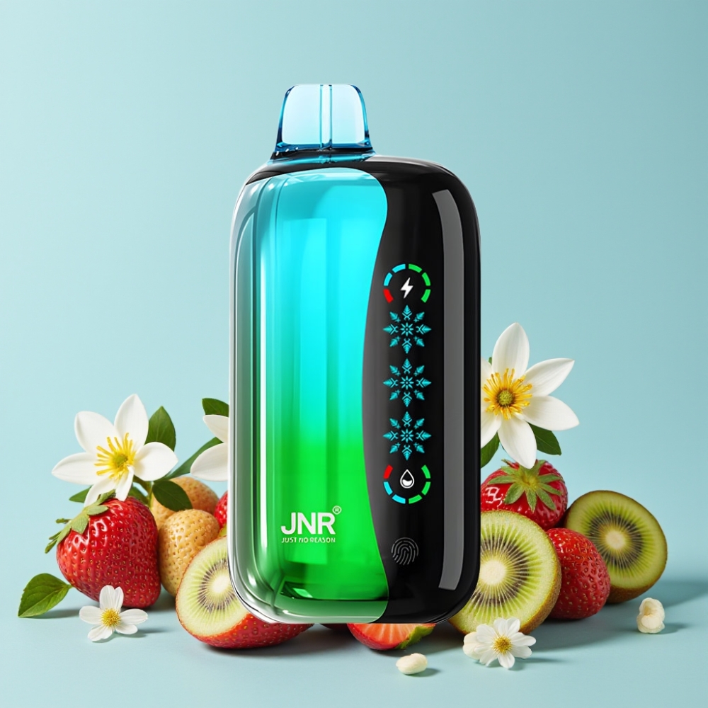 JNR Flex Ice 21000 Puffs Touch Skjerm Jordbær Kiwi Justerbar Is