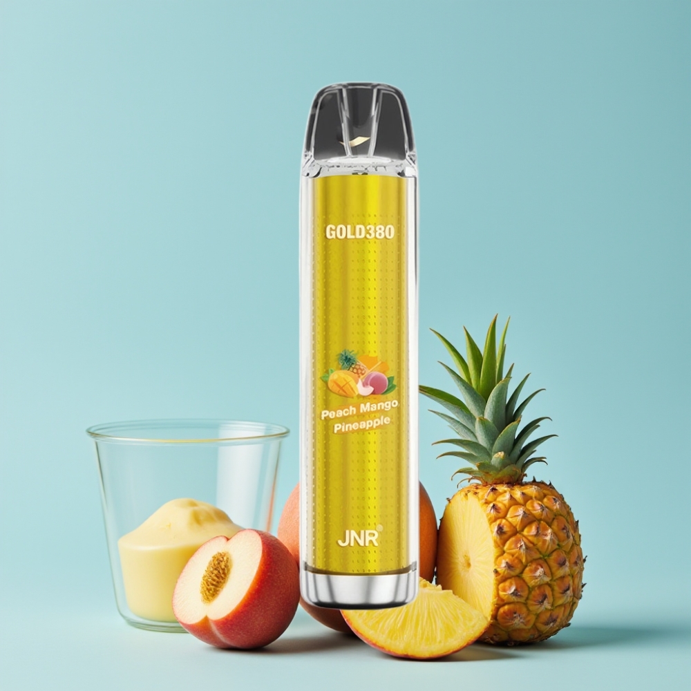 JNR Gold380 6000 Puffs 1500mAh 13ml Fersken Mango Ananas