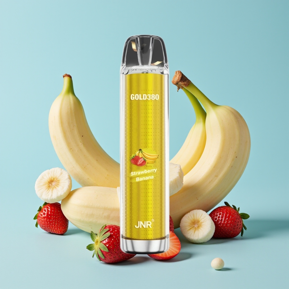 JNR Gold380 6000 Puffs 1500mAh 13ml Jordbær Banan Disposable Vape
