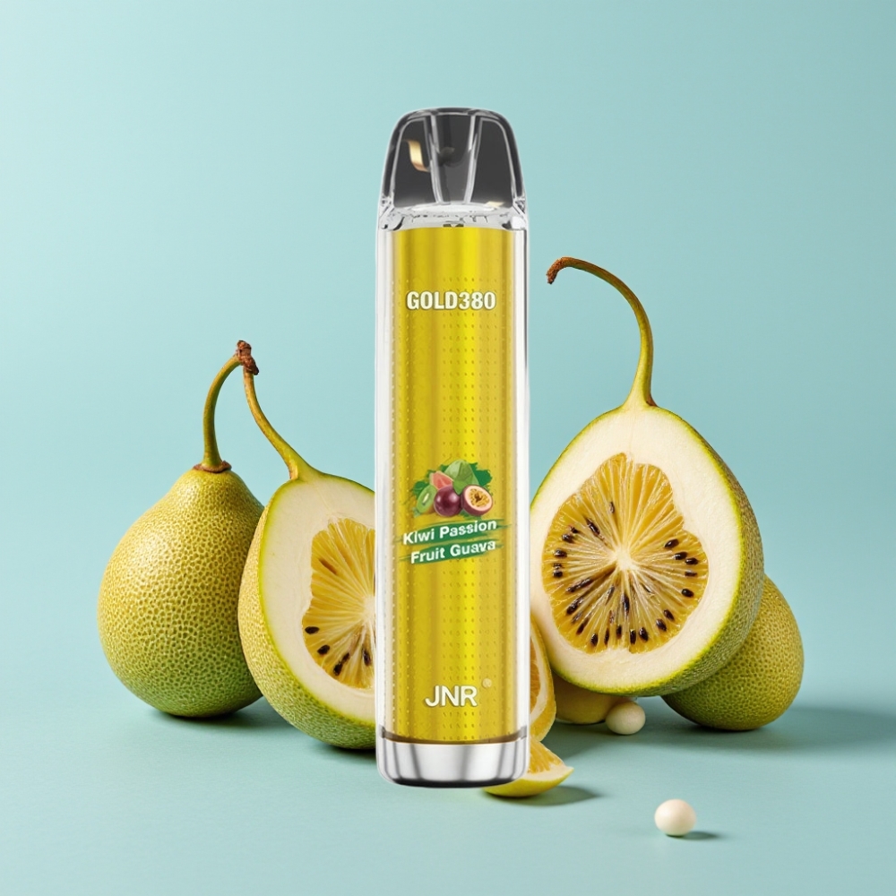 JNR Gold380 6000 Puffs 1500mAh 13ml Kiwi Pasjonsfrukt Guava