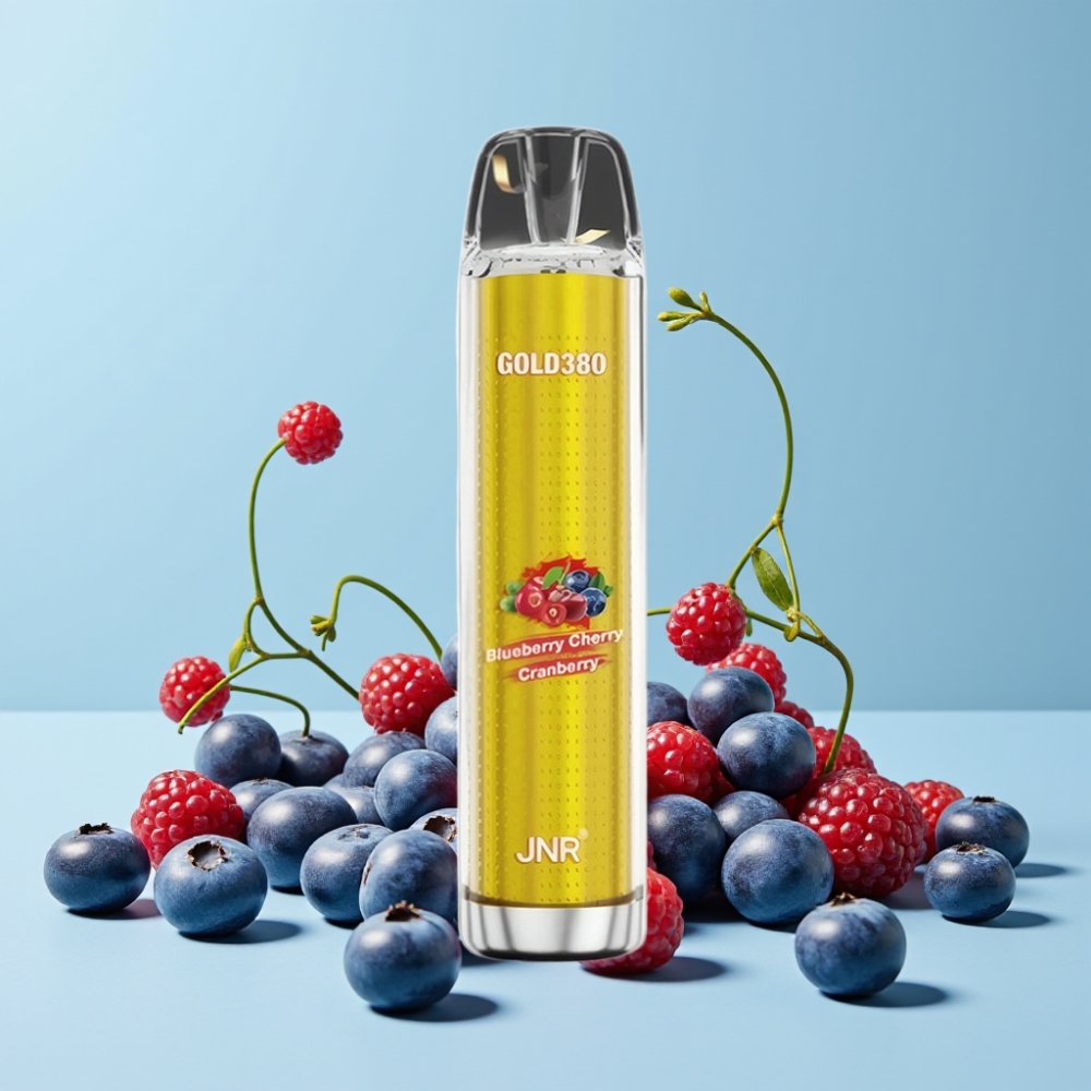 JNR Gold380 6000 Puffs Blåbær Kirsebær Tranebær 1500mAh 13ml
