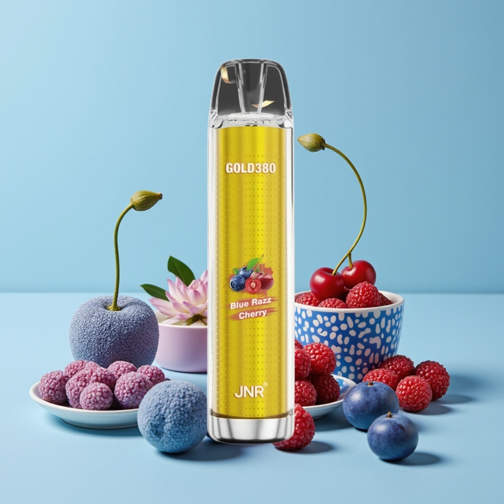 JNR Gold380 6000 Puffs Blåbringebær Kirsebær 1500mAh 13ml