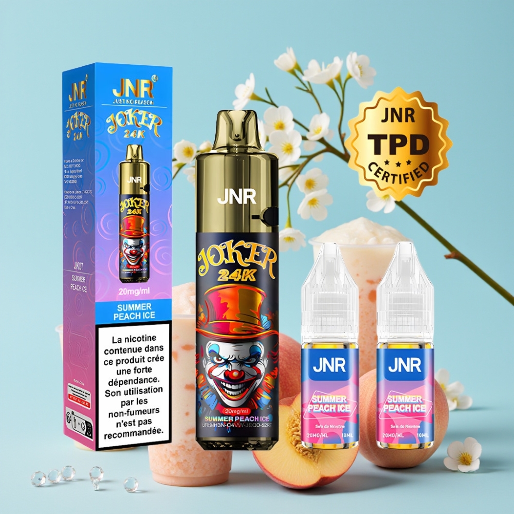JNR Joker 24K Puffs 800mAh Type-C Lading Refillbar Sommerfersken Is