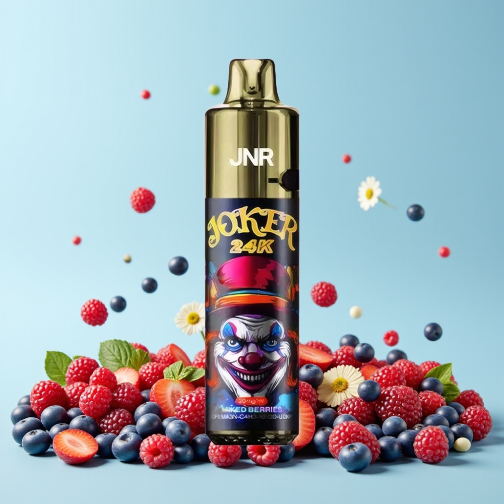 JNR Joker 24K Puffs Refillable 800mAh Type-C Blandede Bær