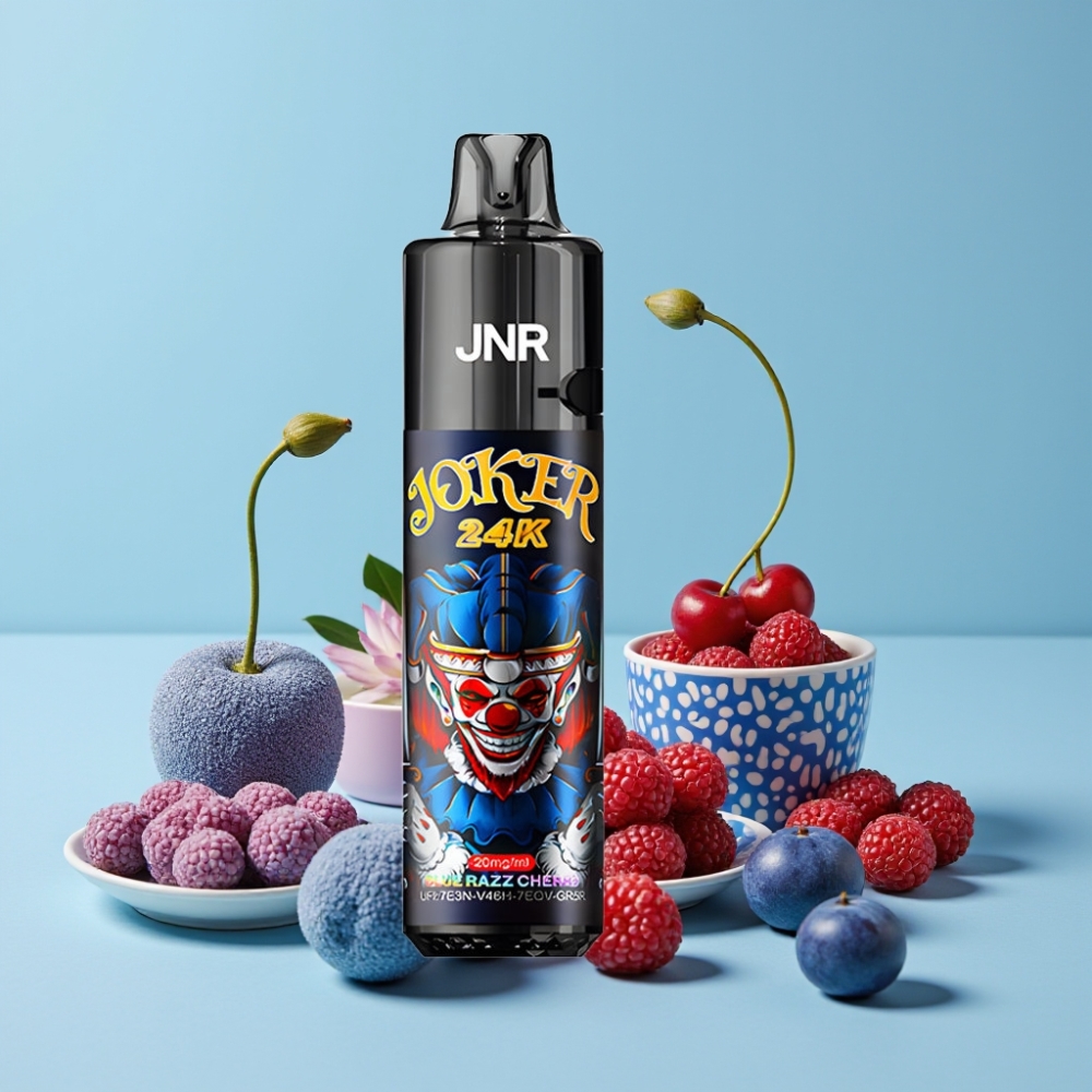 JNR Joker 24K Puffs Refillable Blå Bringebær Kirsebær Type-C 800mAh