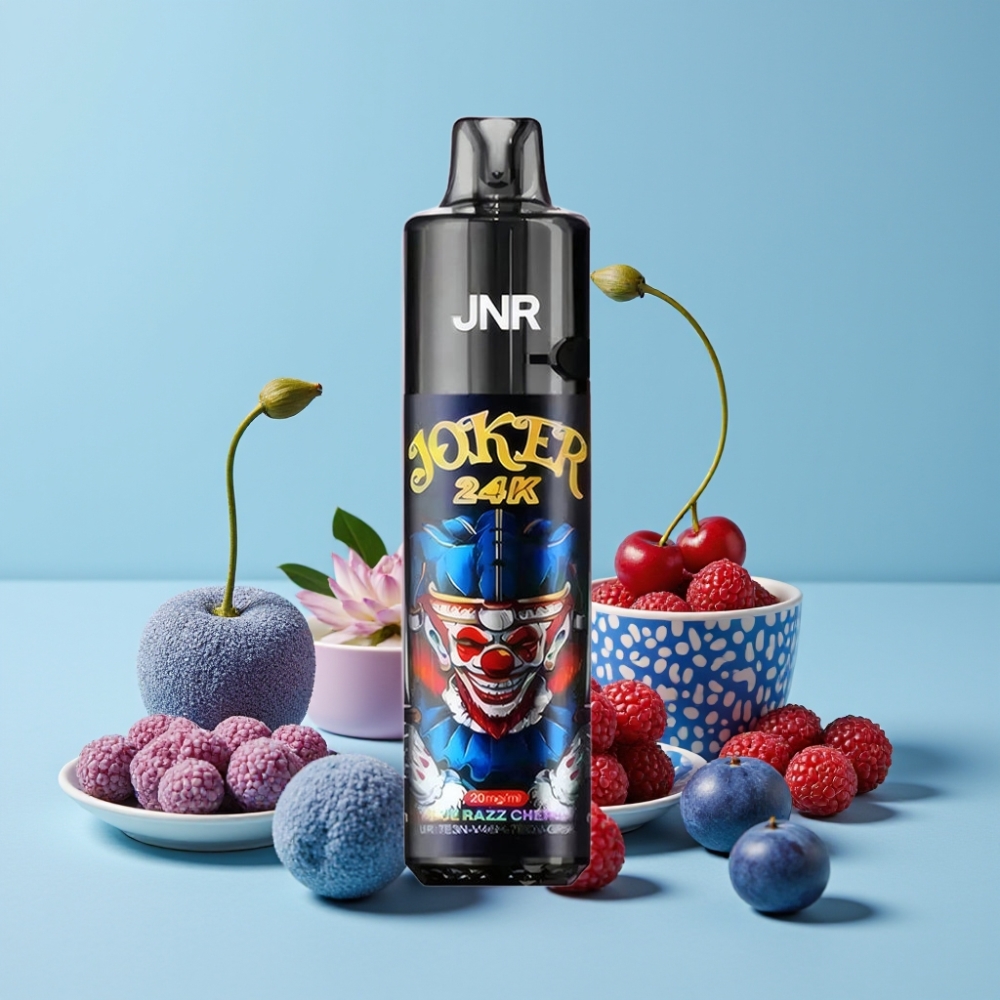 JNR Joker 24K Puffs Refillable Blå Bringebær Kirsebær Type-C 800mAh