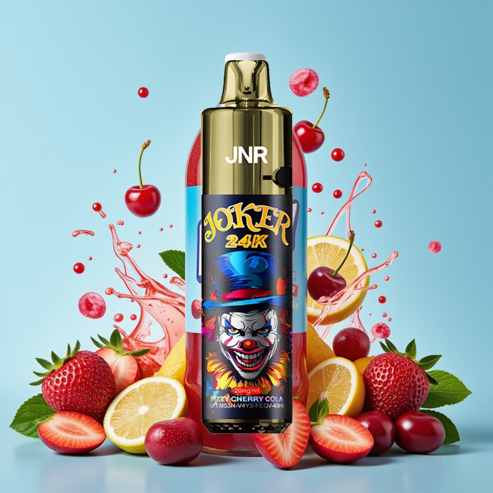 JNR Joker 24K Puffs Refillable Fizzy Kirsebær Cola 800mAh Type-C