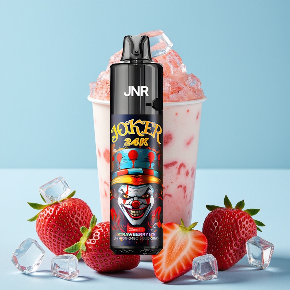 JNR Joker 24K Puffs Refillable Jordbær Is Type-C 800mAh Norge online wholesalers