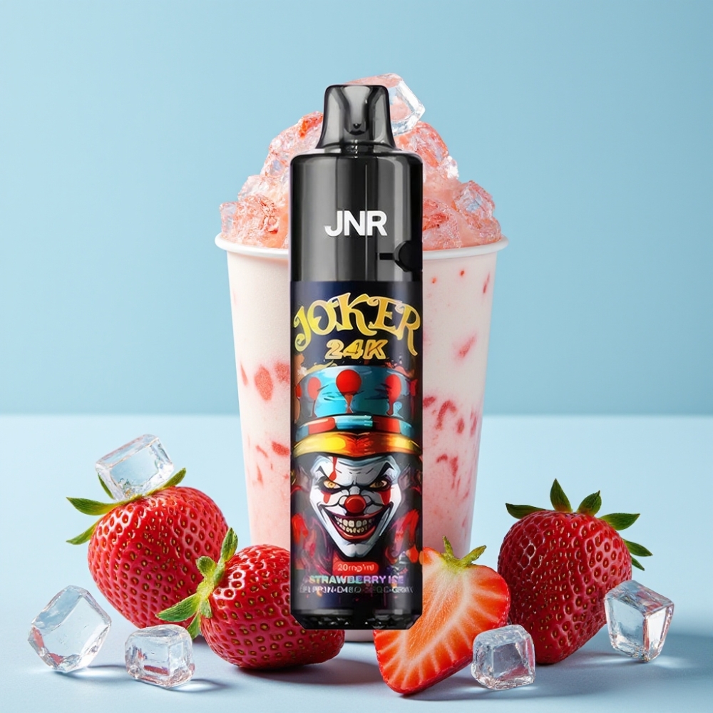 JNR Joker 24K Puffs Refillable Jordbær Is Type-C 800mAh Norge online wholesalers