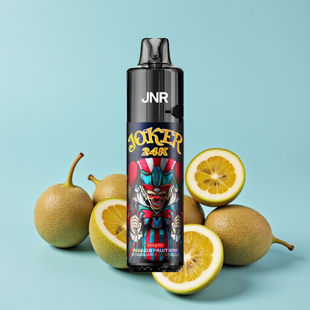 JNR Joker 24K Puffs Refillable Side Fylling Synlig Væske Passionfrukt Kiwi