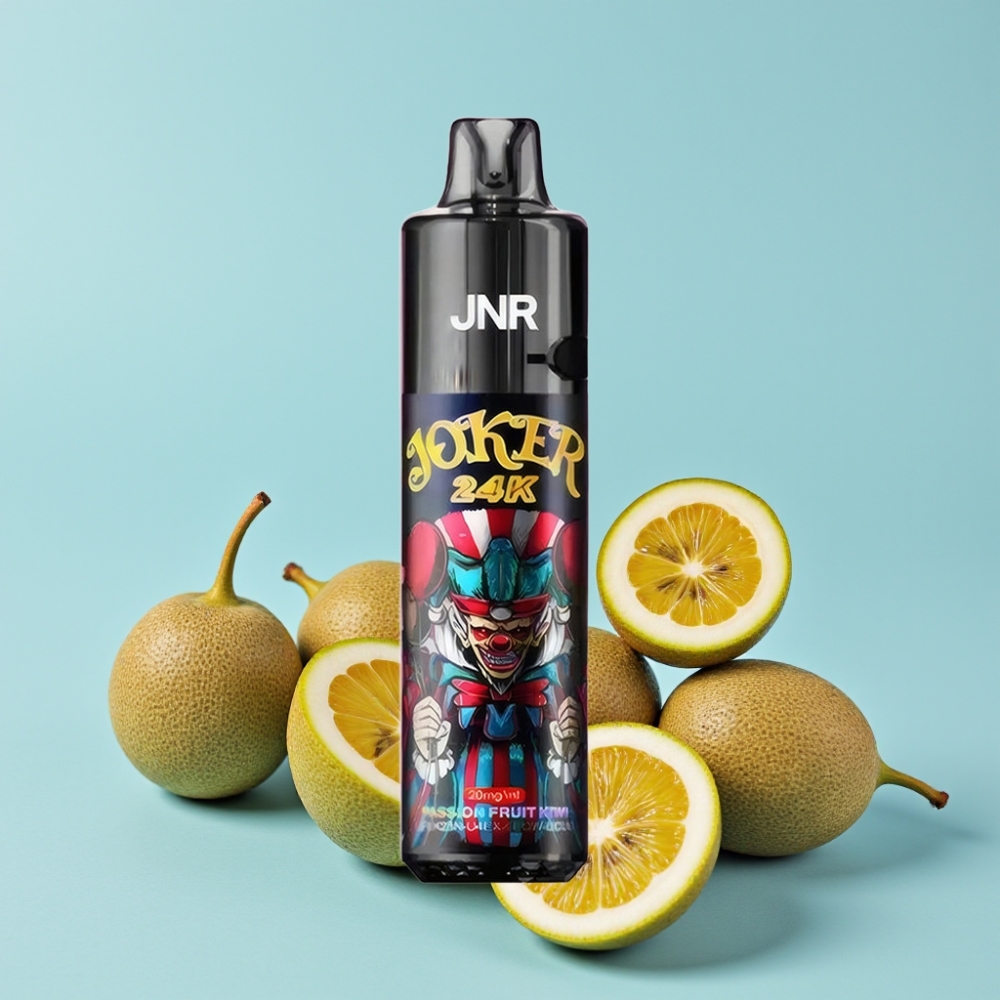 JNR Joker 24K Puffs Refillable Side Fylling Synlig Væske Passionfrukt Kiwi