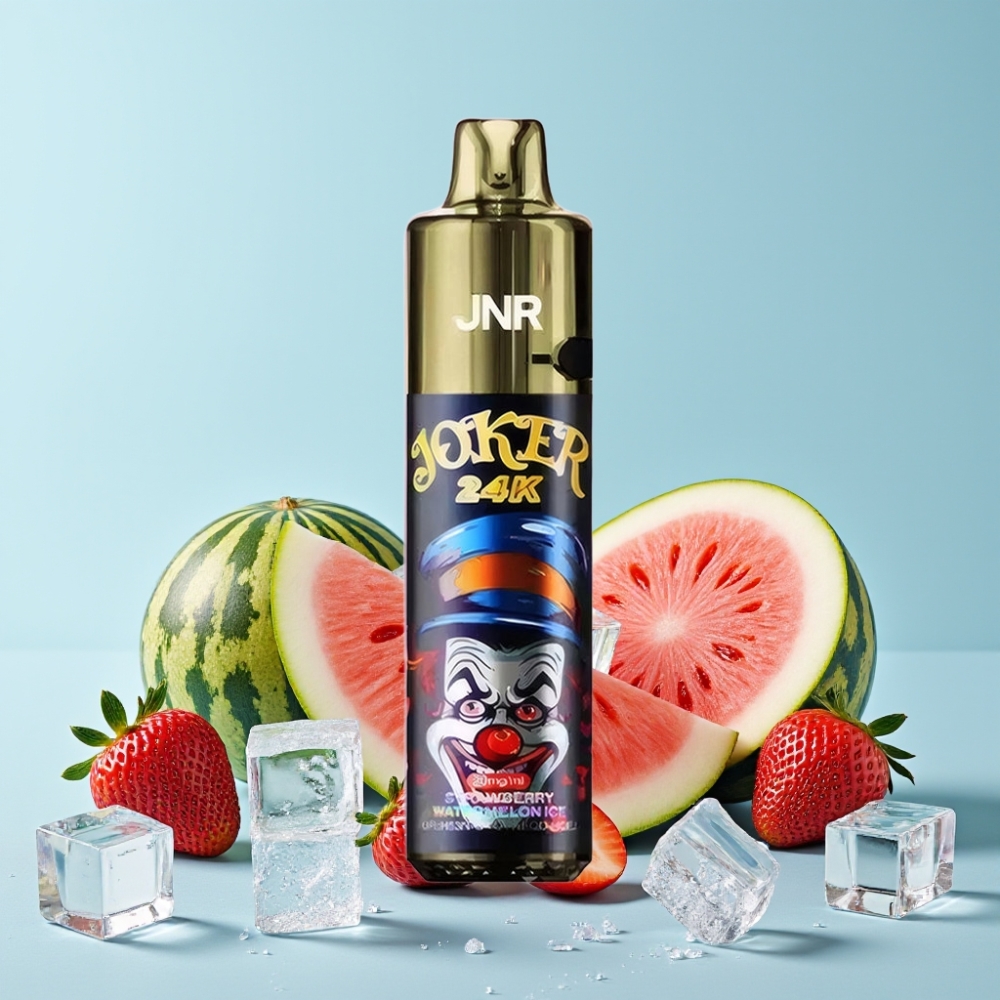 JNR Joker 24K Puffs Refillable Type-C 800mAh Jordbær Vannmelon Is