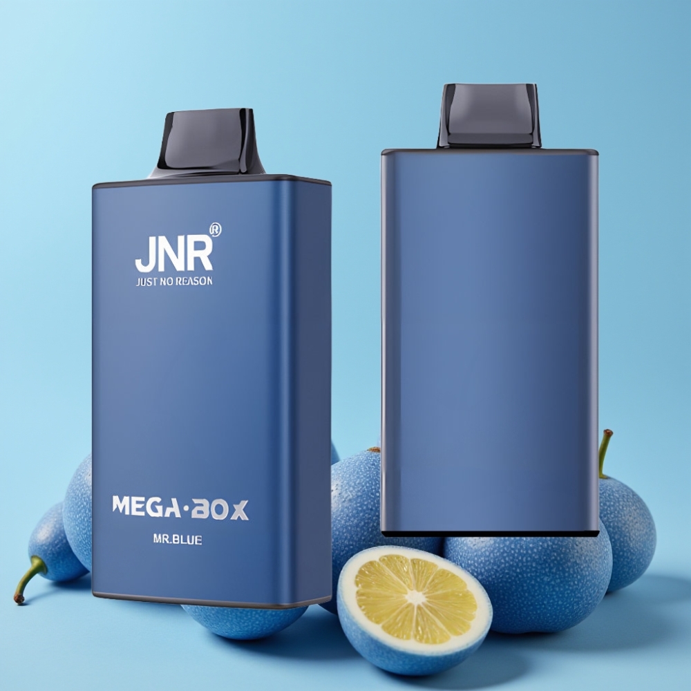 JNR Mega Box 25000 Puffs 30ml E-liquid 850mAh Type-C Herr Blå