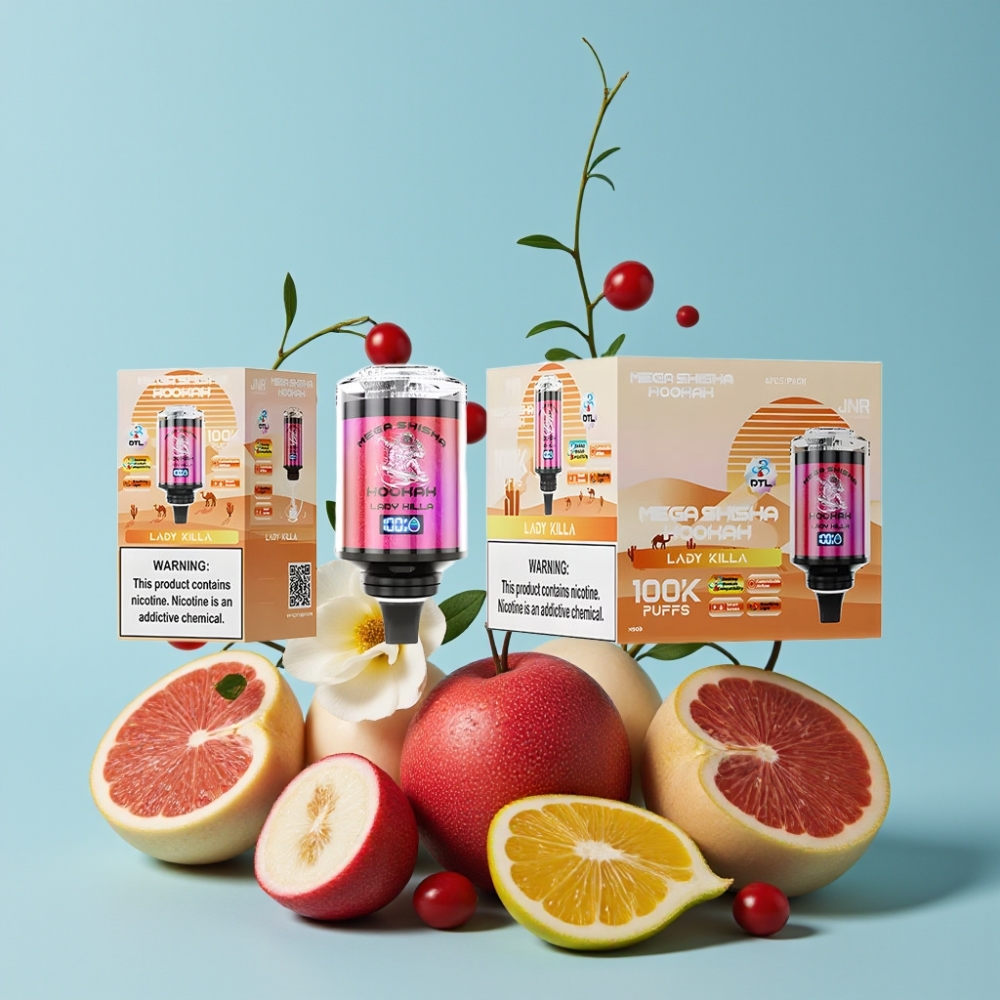 JNR Mega Shisha Hookah 100K Damekiller Desktop Kompatibilitet Interaktiv Smart Skjerm