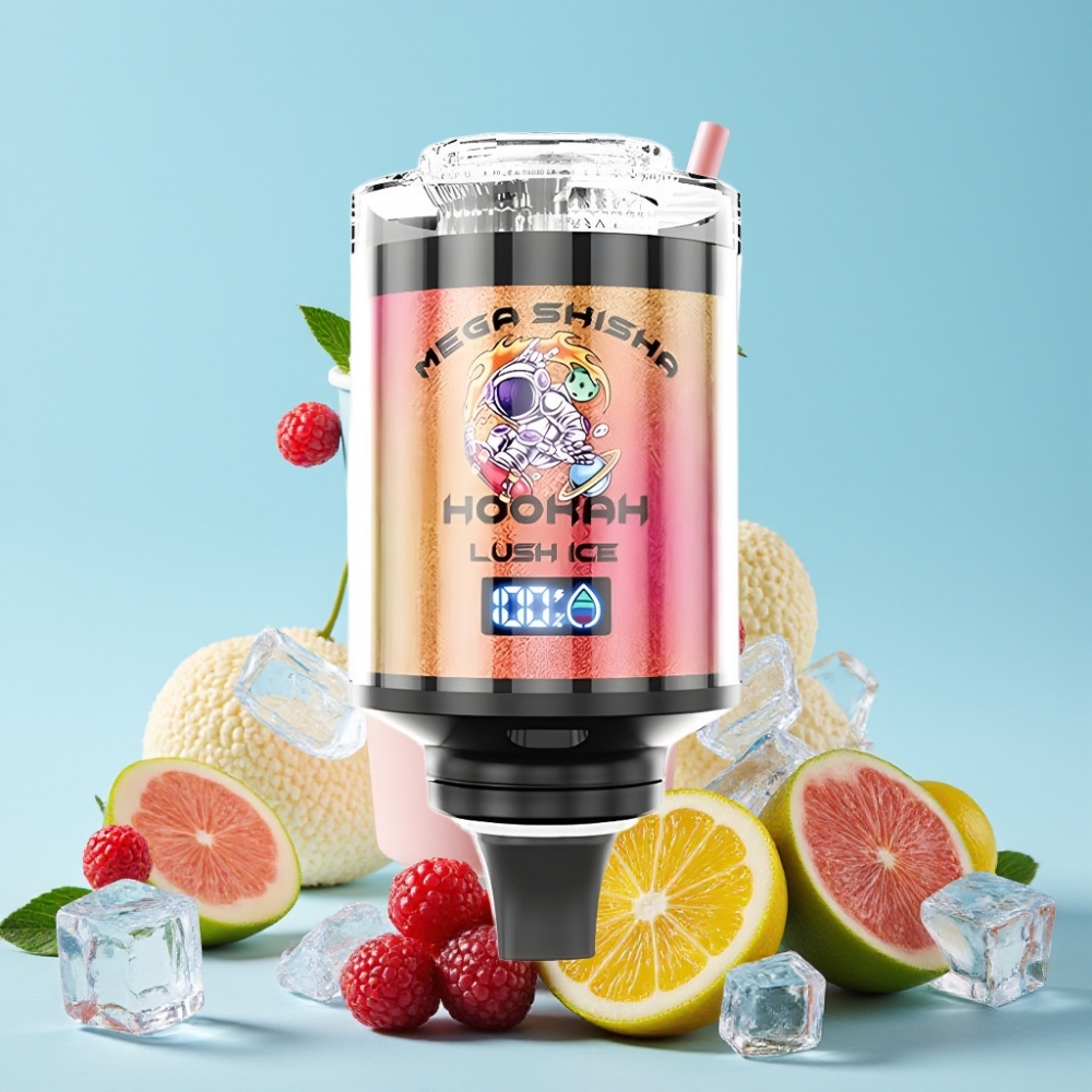 JNR Mega Shisha Hookah 100K Desktop Kompatibel 60ml 2200mAh Lysteis