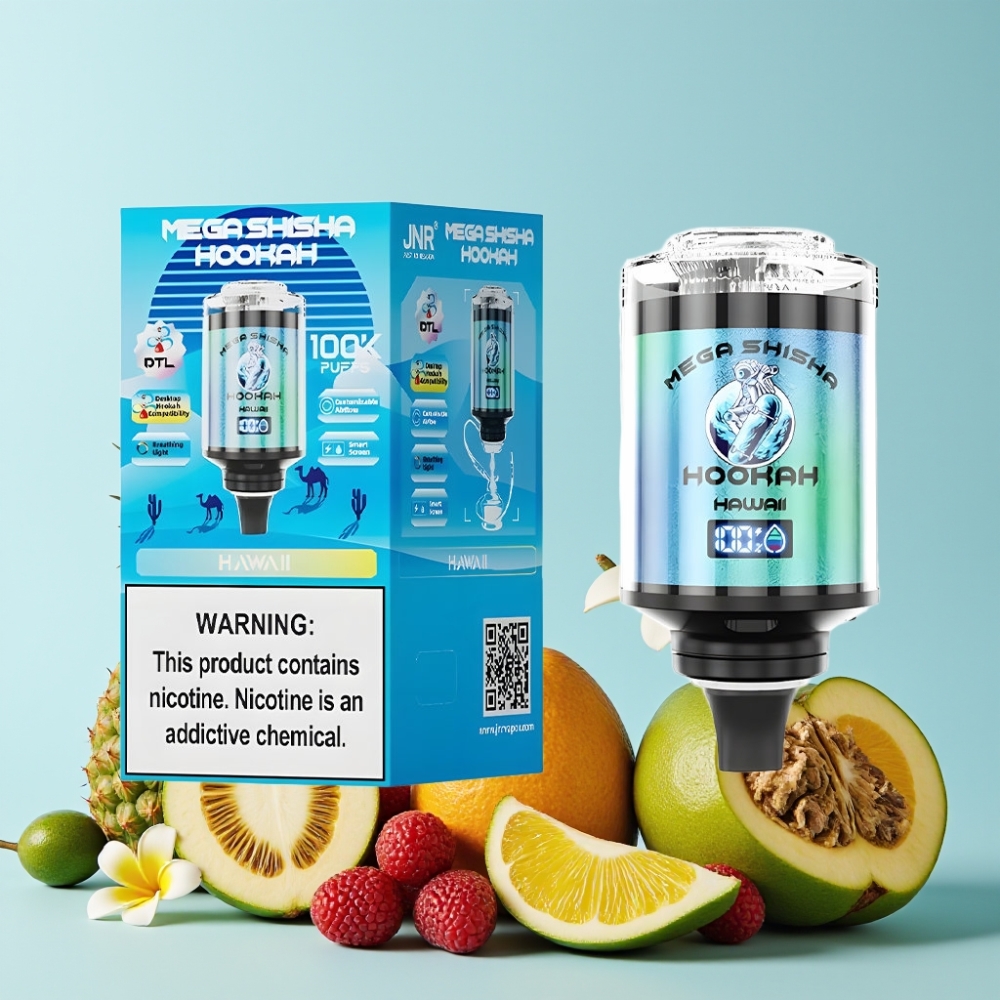 JNR Mega Shisha Hookah 100K Desktop Kompatibel Hawaii 60ml 2200mAh
