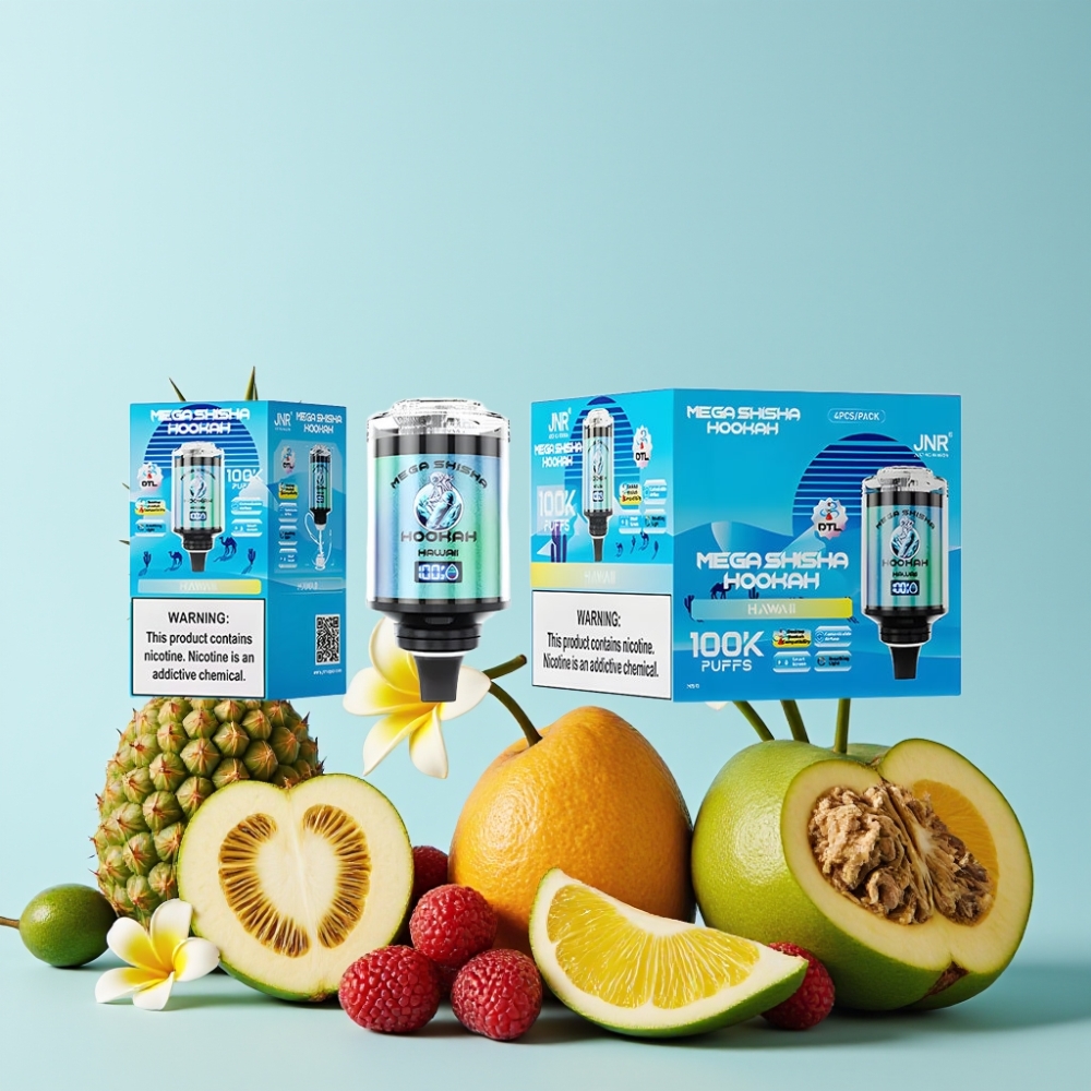 JNR Mega Shisha Hookah 100K Desktop Kompatibel Hawaii 60ml 2200mAh