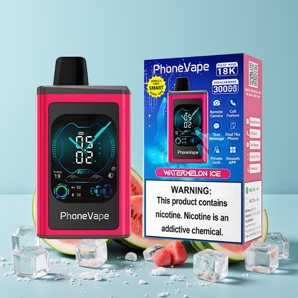 JNR PhoneVape 30000 puffs App Controlled Turbo Vannmelon Is