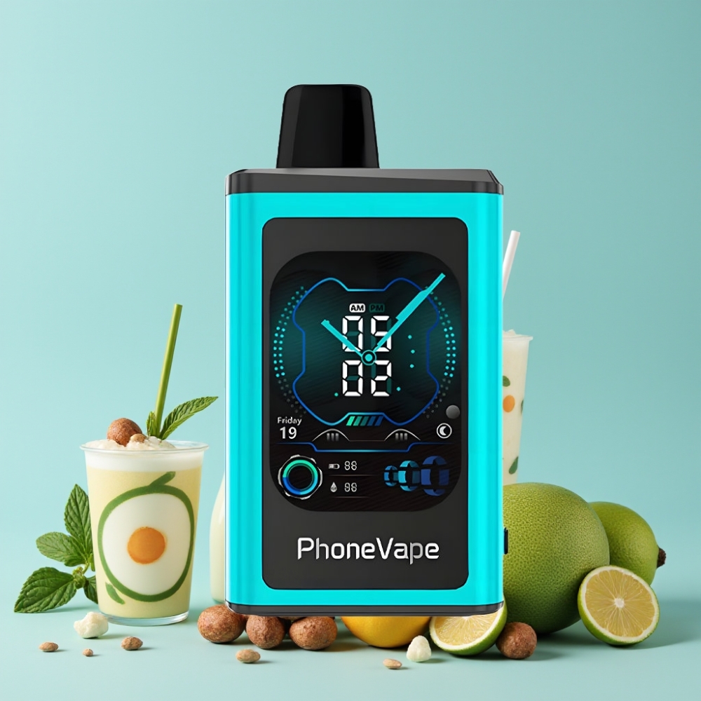 JNR PhoneVape 30000 puffs App Kontrollert Justerbar Luftstrøm Miami Mynte