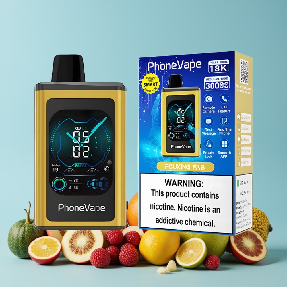 JNR PhoneVape 30000 puffs Disposable Vape Lader via Type-C, Turbo Modus, Fantastisk Smak